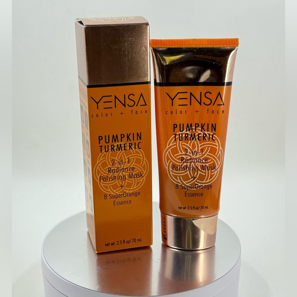 Yensa Pumpkin Turmeric 2-in-1 Radiance Polishing Mask - 2.5 fl oz BNIB
